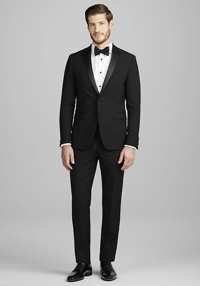 Men's Jos. A. Bank Skinny Fit Wool Blend Tuxedo Suit Jacket at Jos. A. Bank, Black