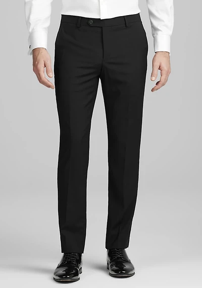 Men's Jos. A. Bank Skinny Fit Wool Blend Tuxedo Suit Pants at Jos. A. Bank, Black