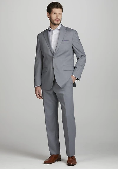 Men's 1905 Navy Tailored Fit Solid Suit Jacket at Jos. A. Bank, Mid Grey