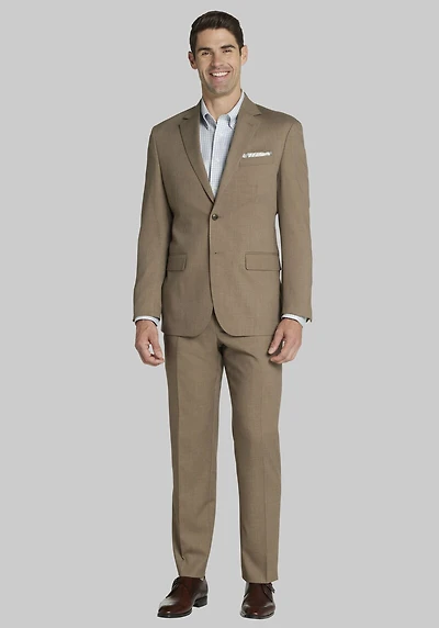 Men's Big & Tall 1905 Navy Tailored Fit Solid Suit Jacket at Jos. A. Bank, Taupe