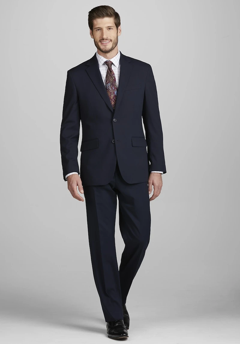 Men's 1905 Navy Tailored Fit Solid Suit Jacket at Jos. A. Bank, Blue/Navy