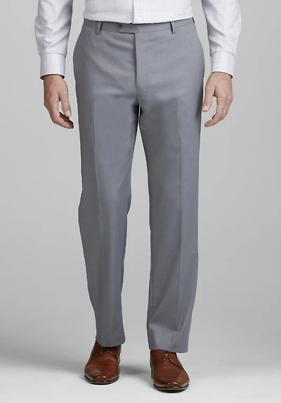Men's 1905 Navy Tailored Fit Solid Suit Pants at Jos. A. Bank, Mid Grey