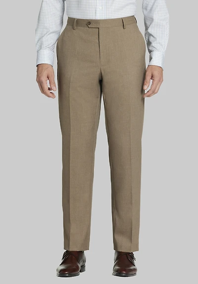 Men's 1905 Navy Tailored Fit Solid Suit Pants at Jos. A. Bank, Taupe