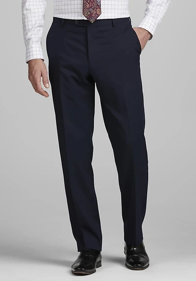 Men's 1905 Navy Tailored Fit Solid Suit Pants at Jos. A. Bank, Blue/Navy