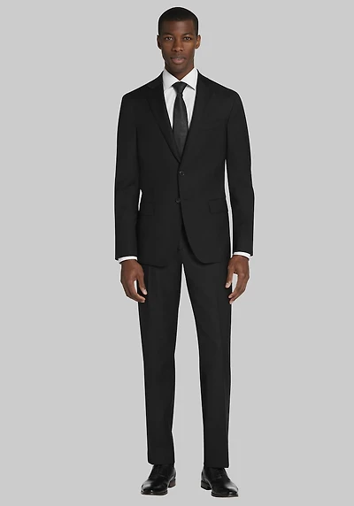 Men's Traveler Tailored Fit 100% Italian Wool Suit Separate Jacket at Jos. A. Bank, Black