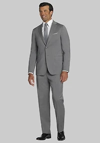 Men's Traveler Tailored Fit 100% Italian Wool Suit Separate Jacket at Jos. A. Bank, Mid Grey