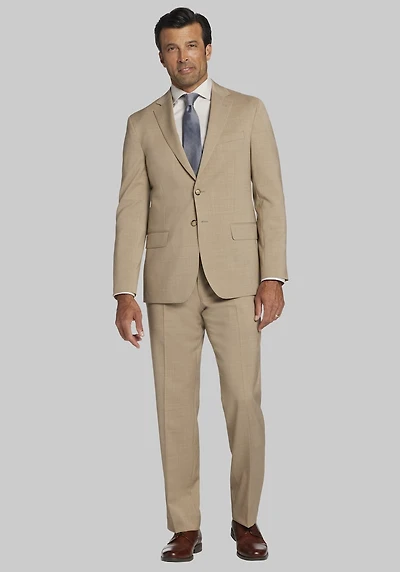 Men's Traveler Tailored Fit 100% Italian Wool Suit Separate Jacket at Jos. A. Bank, British Tan