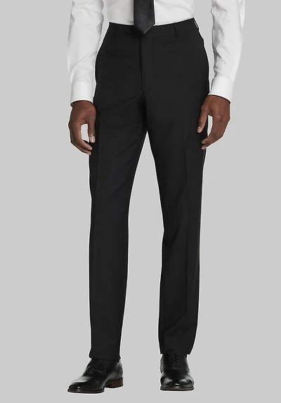 Men's Traveler Tailored Fit 100% Italian Wool Suit Separate Pants at Jos. A. Bank, Black