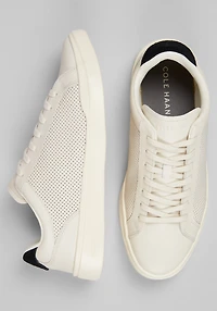 Cole Haan Men's Grand Crosscourt Perforated LTT Sneakers at Jos. A. Bank, Cream/Ivory/White