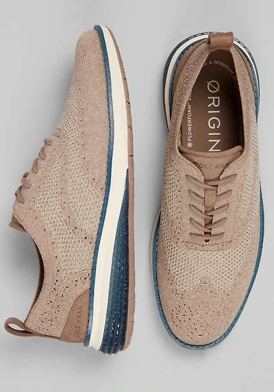 Cole Haan Men's Original Grand Energyweave Stitchlite Wingtip Oxfords at Jos. A. Bank, Brown/Lt Sesame