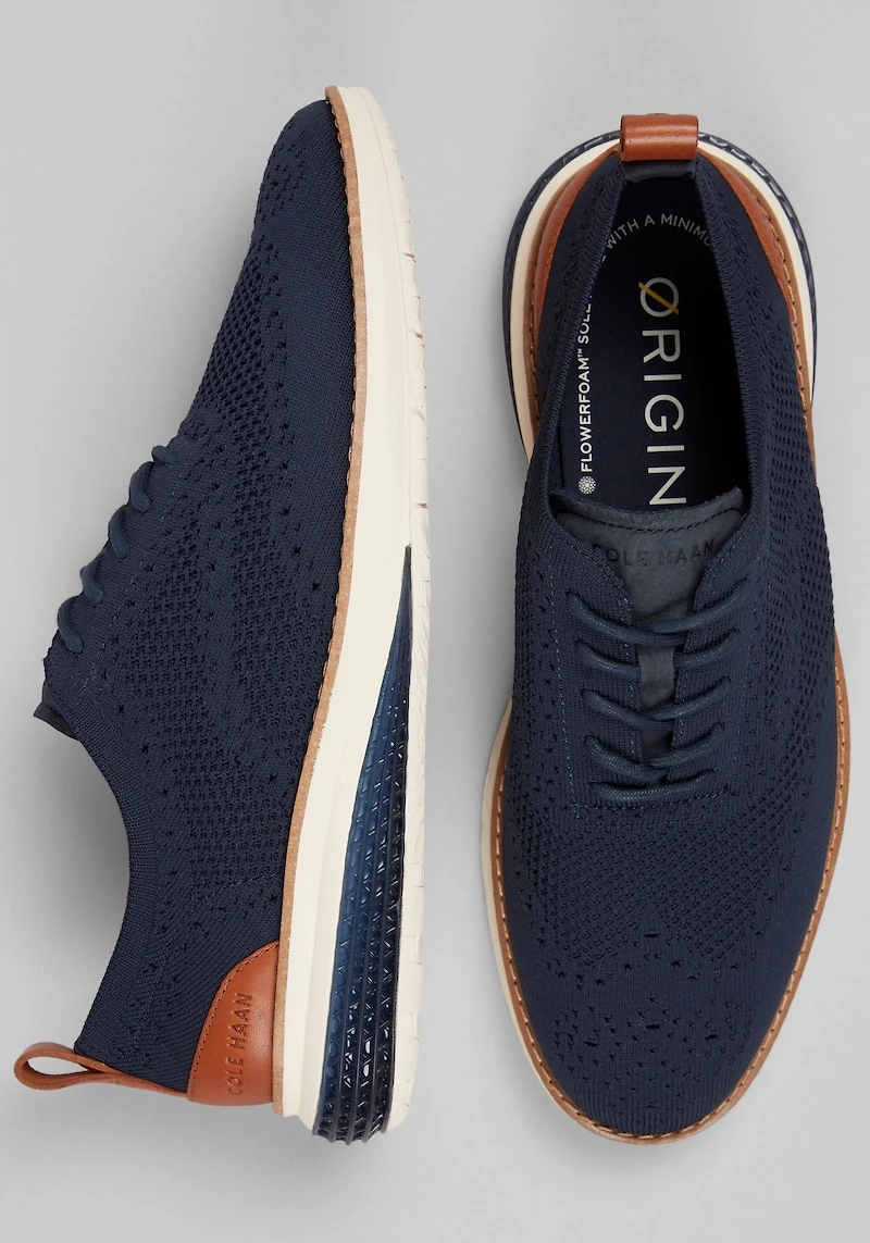 Cole Haan Men's Original Grand Energyweave Stitchlite Wingtip Oxfords at Jos. A. Bank, Blue/Navy Blazer