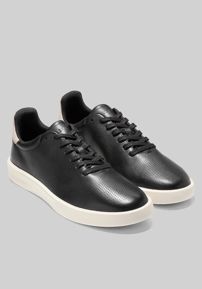 Cole Haan Men's Grand Crosscourt Daily Laser Sneakers at Jos. A. Bank, Black/Ivory/White