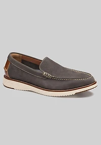 Johnston & Murphy Men's Upton Perfed Venetian Loafers at Jos. A. Bank, Charcoal/Grey