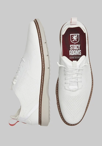 Stacy Adams Men's Synchro Plain Toe Shoes at Jos. A. Bank, Cream/White