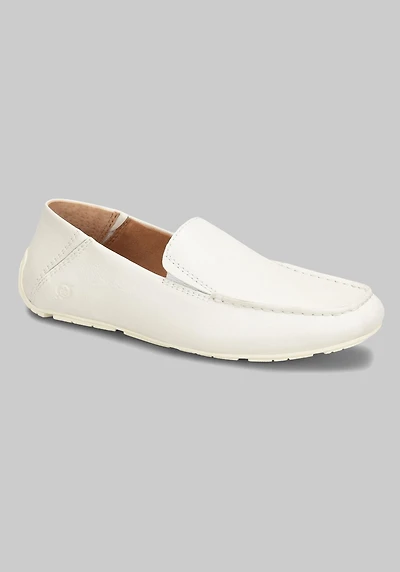 Men's Born Marcel Moc Toe Driving Loafers at Jos. A. Bank, Cream/White