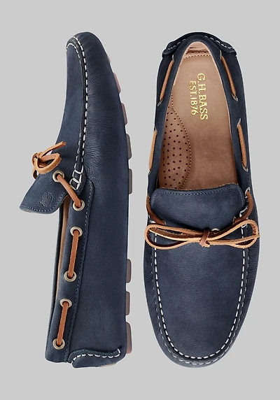 Men's G.H. Bass Davis Camp Moc Driver Loafers at Jos. A. Bank, Blue/Navy,