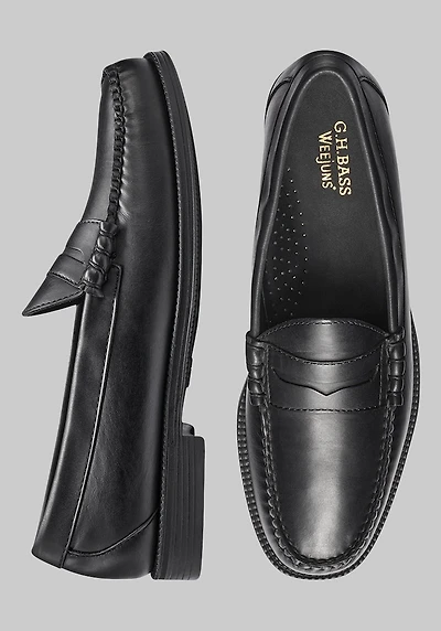 Men's G.H. Bass Larson Easy Weejuns Moc Toe Loafers at Jos. A. Bank, Black