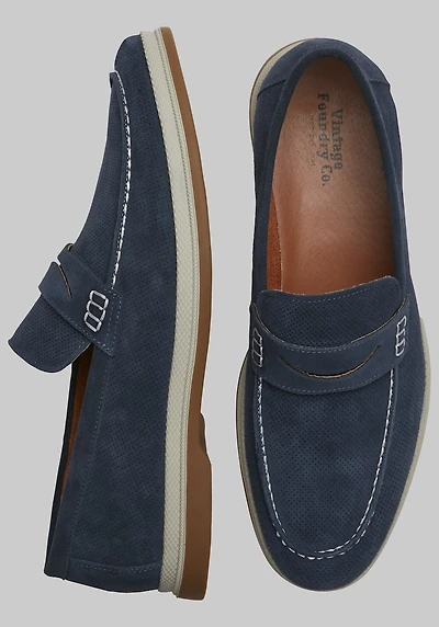 Vintage Foundry Men's Menahan Penny Loafers at Jos. A. Bank, Blue/Navy, 
