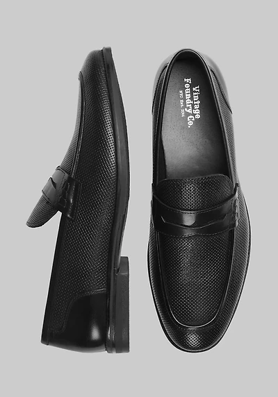 Vintage Foundry Men's Adamson Penny Loafers at Jos. A. Bank, Black