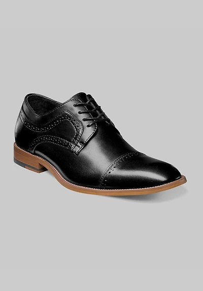 Stacy Adams Men's Dickinson Leather Cap Toe Oxfords at Jos. A. Bank, Black