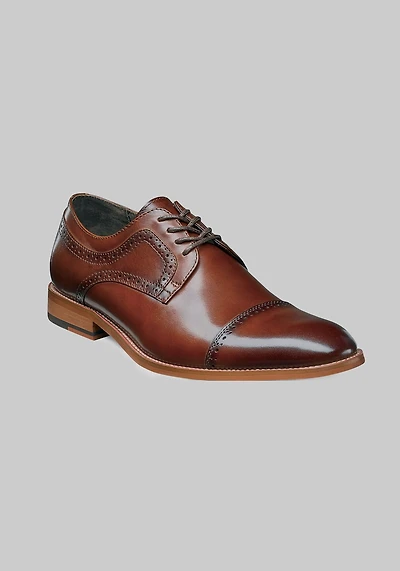 Stacy Adams Men's Dickinson Leather Cap Toe Oxfords at Jos. A. Bank, Tan
