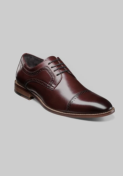 Stacy Adams Men's Dickinson Leather Cap Toe Oxfords at Jos. A. Bank, Burgundy