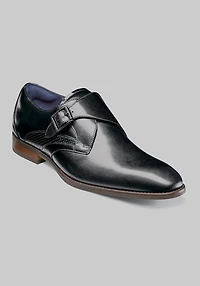 Stacy Adams Men's Karcher Plain Toe Monk Strap Slip-On Dress Shoes at Jos. A. Bank, Black,