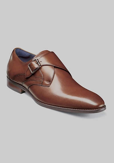Stacy Adams Men's Karcher Plain Toe Monk Strap Slip-On Dress Shoes at Jos. A. Bank, Tan