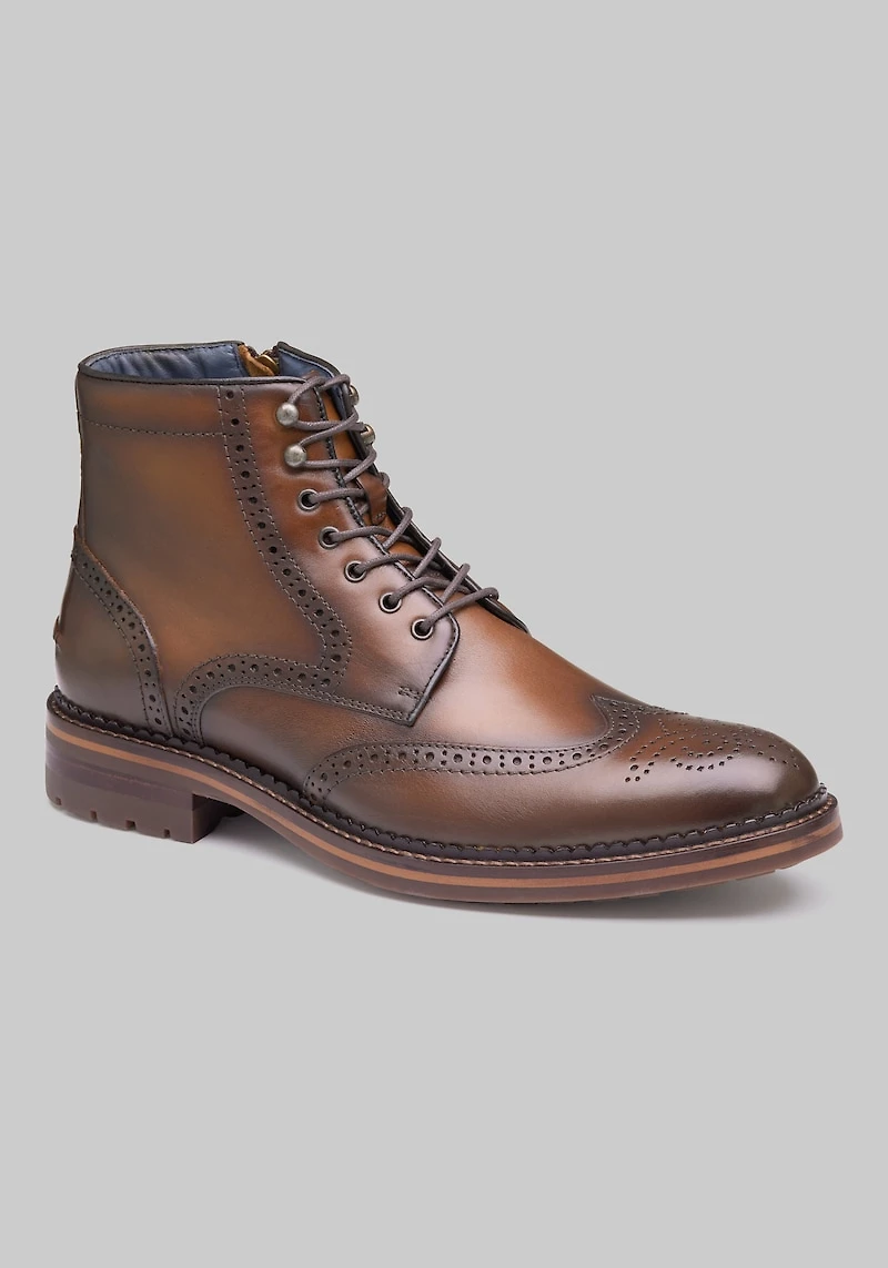 Johnston & Murphy Men's XC Flex Connelly Wingtip Boots at Jos. A. Bank, Brown