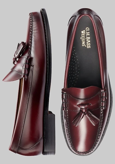 Men's G.H. Bass Lennox Tassel Weejuns Loafers at Jos. A. Bank, Burgundy/Wine