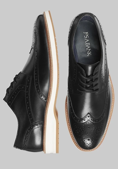 Men's Jos. A. Bank Hybrid Wingtip Shoes at Jos. A. Bank, Black