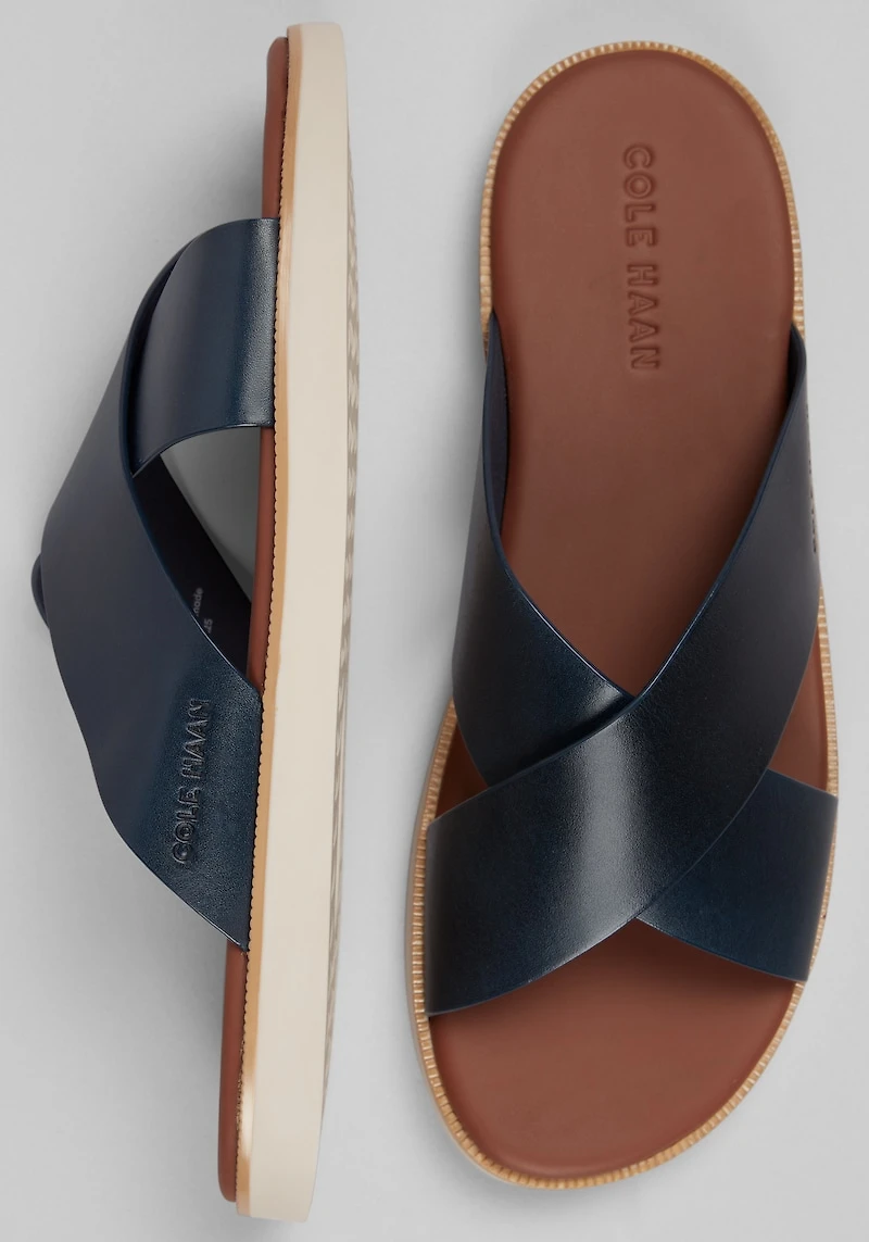 Cole Haan Men's Cross Strap Sandals at Jos. A. Bank, Blue/Navy Blazer