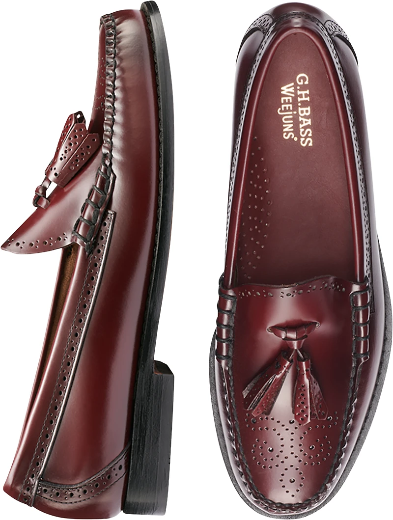 Men's G.H. Bass Larkin Tassel Brogue Weejun Loafers at Jos. A. Bank, Burgundy/Wine