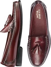 Men's G.H. Bass Larkin Tassel Brogue Weejun Loafers at Jos. A. Bank, Burgundy/Wine