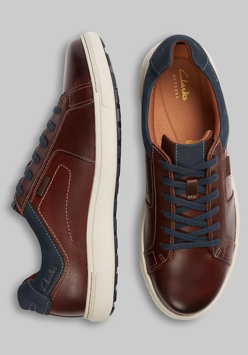Clarks Men's Mapstone Sneakers at Jos. A. Bank, Brown/Mahogany