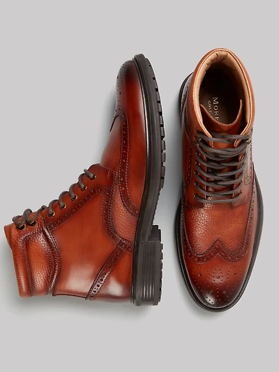 Moretti Men's Zion Lace-Up Boots at Jos. A. Bank, Cognac/Tan