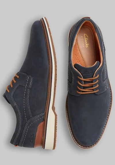 Clarks Men's Monahan Plain Toe Oxfords at Jos. A. Bank, Blue/Navy