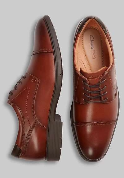 Clarks Men's Eldredge Cap Toe Oxfords at Jos. A. Bank, Dark Tan