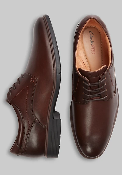 Clarks Men's Eldredge Plain Toe Oxfords at Jos. A. Bank, Dark Brown