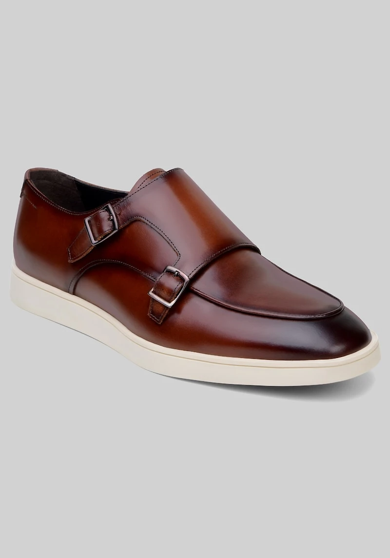 Belvedere Men's Studio Marcio Double Buckle Monk Strap Shoes at Jos. A. Bank, Brown/Cognac