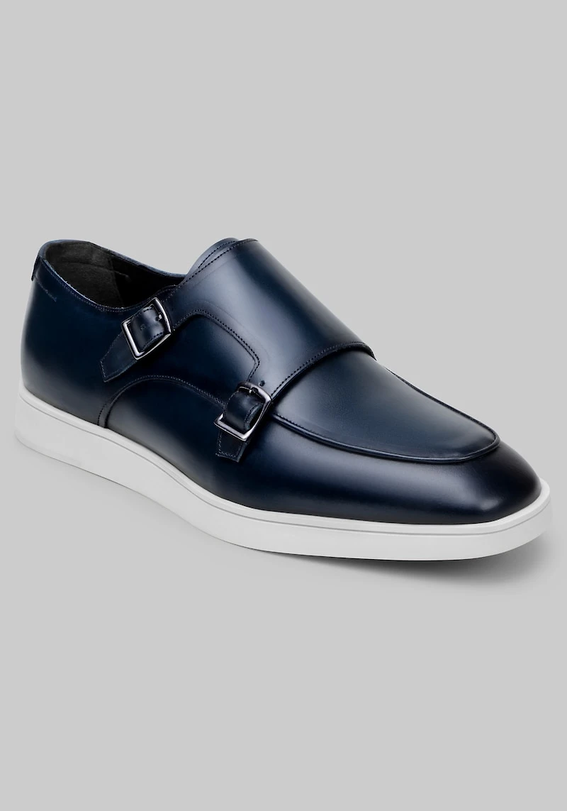 Belvedere Men's Studio Marcio Double Buckle Monk Strap Shoes at Jos. A. Bank, Blue/Navy