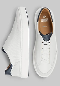 Johnston & Murphy Men's Anders Stretch Lace Sneakers at Jos. A. Bank, Cream/White,