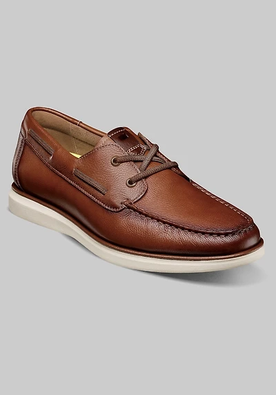Florsheim Men's Tropics Elastic Lace Moc Toe Boat Shoes at Jos. A. Bank, Brown/Cognac