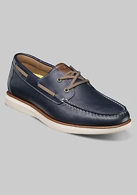 Florsheim Men's Tropics Elastic Lace Moc Toe Boat Shoes at Jos. A. Bank, Blue/Navy
