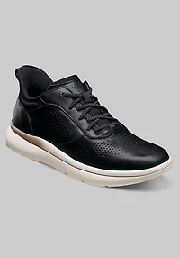 Florsheim Men's Fleet Perforated Toe Elastic Lace Sneakers at Jos. A. Bank, Black/White