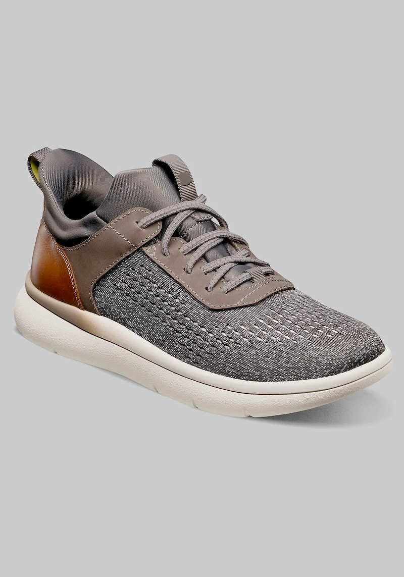 Florsheim Men's Fleet Knit Elastic Lace Sneakers at Jos. A. Bank, Grey