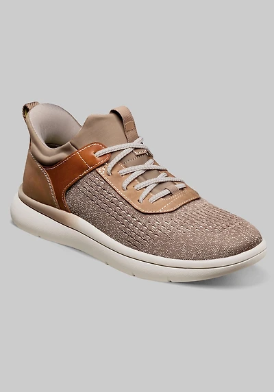 Florsheim Men's Fleet Knit Elastic Lace Sneakers at Jos. A. Bank, Taupe