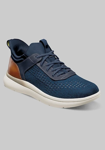 Florsheim Men's Fleet Knit Elastic Lace Sneakers at Jos. A. Bank, Blue/Navy