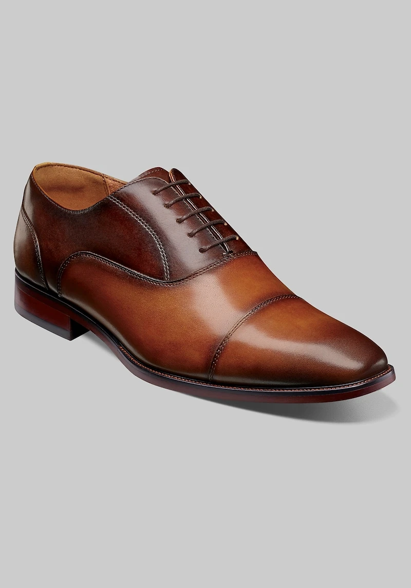 Florsheim Men's Sorrento Lux Cap Toe Balmoral Oxfords at Jos. A. Bank, Brown/Cognac Multi