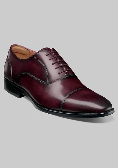 Florsheim Men's Sorrento Lux Cap Toe Balmoral Oxfords at Jos. A. Bank, Burgundy